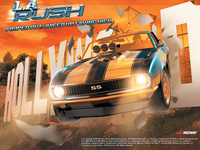 LA Rush title screen for Xbox